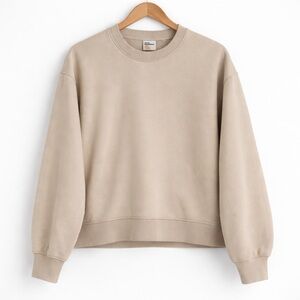 ARITZIA - TNA Light Tan Terry Fleece Crewneck